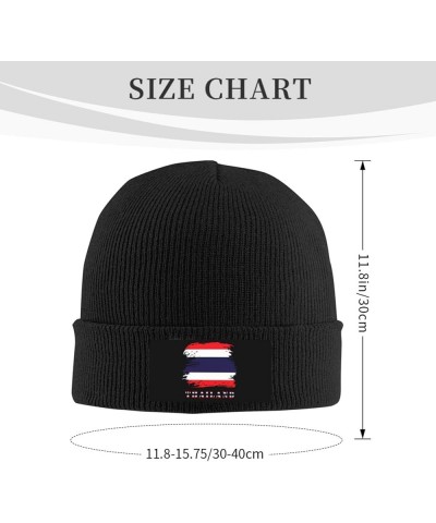 Knitted Hat Men Women Winter Beanie Warm Soft Cute Plain Skull Beanie Cap for Outdoor Black $10.63 Skullies & Beanies