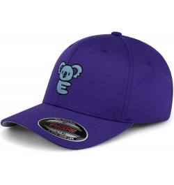 Flexfit Koala Embroidered Baseball Cap Australia Purple $13.19 Baseball Caps