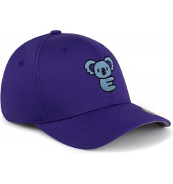 Flexfit Koala Embroidered Baseball Cap Australia Purple $13.19 Baseball Caps