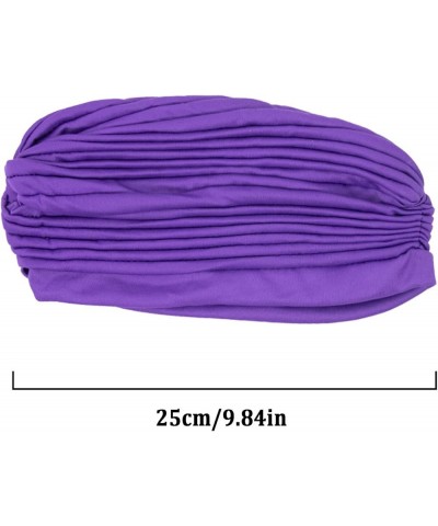 Women Turban Beaded Braid Chemo Cancer Headscarf Cap Hair Covered Wrap Hat Hijab Cap Gifts Christmas Thanksgiving Silver $5.7...