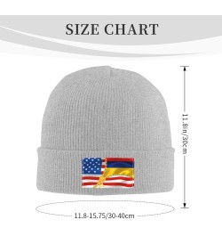 Unisex American Flag and Colombia Flag Knit Beanie Hat,Soft Warm Skull Cap Winter Hat Knit Cuffed Beanie for Men and Women Gr...