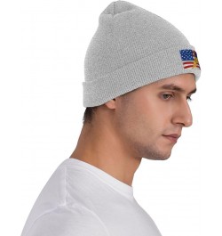 Unisex American Flag and Colombia Flag Knit Beanie Hat,Soft Warm Skull Cap Winter Hat Knit Cuffed Beanie for Men and Women Gr...