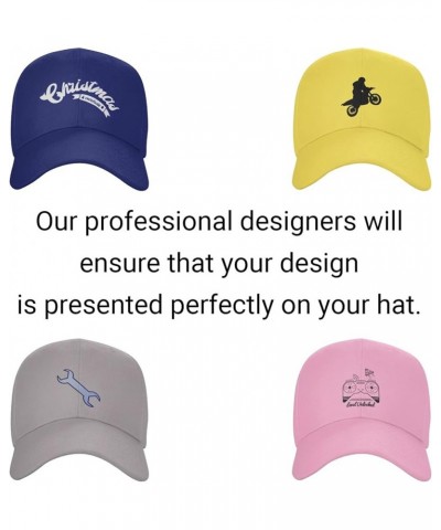 Custom Hats for Men Design Your Own Name Logo Text Image Personalized Baseball Hats Navy Blue $7.91 Baseball Caps