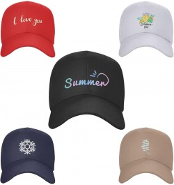 Custom Hats for Men Design Your Own Name Logo Text Image Personalized Baseball Hats Navy Blue $7.91 Baseball Caps