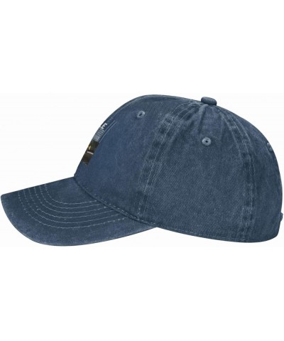 J.Coles Baseball Cap Denim Hat Outdoor Adjustable Classic Unisex Washed Cotton Soft Cap Black Navy Blue $9.10 Baseball Caps