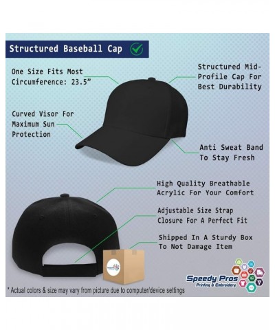 Baseball Cap Elephant Africa Embroidery Animals Wild Hats for Men & Women Black Personalized Text Here $10.25 Baseball Caps