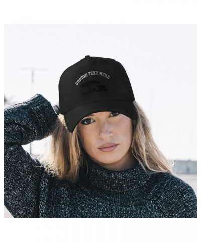 Baseball Cap Elephant Africa Embroidery Animals Wild Hats for Men & Women Black Personalized Text Here $10.25 Baseball Caps