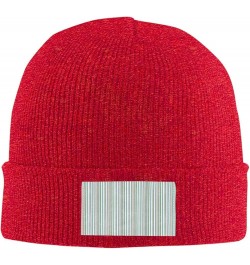 Vertical Stripes Print Unisex Warm Knit Hat Cap Winter Cap Cute Soft Warm Outdoor Ski Knit Cap Nightcap Red $10.19 Skullies &...