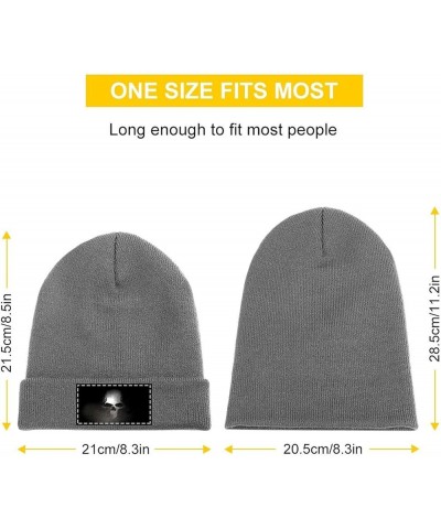 Beanie Hat for Men and Women Star Consider Winter Warm Hats Knit Slouchy Thick Cap Charcoal-skulls Line $11.18 Skullies & Bea...