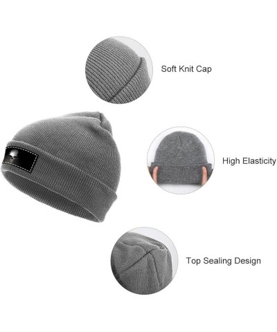 Beanie Hat for Men and Women Star Consider Winter Warm Hats Knit Slouchy Thick Cap Charcoal-skulls Line $11.18 Skullies & Bea...