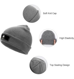 Beanie Hat for Men and Women Star Consider Winter Warm Hats Knit Slouchy Thick Cap Charcoal-skulls Line $11.18 Skullies & Bea...