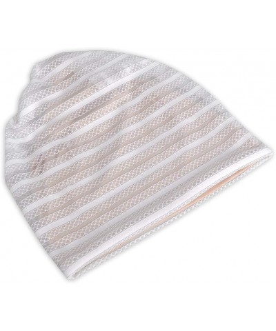 Women's Baggy Slouchy Chemo Sleep Beanie Hat Skull Cap 3 Pack White & Black & Pink $9.35 Skullies & Beanies