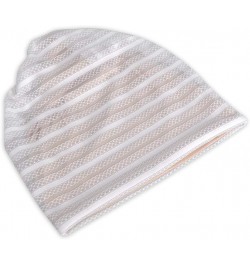 Women's Baggy Slouchy Chemo Sleep Beanie Hat Skull Cap 3 Pack White & Black & Pink $9.35 Skullies & Beanies