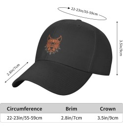 Angry Dog Head Baseball Cap for Men Women Dad Hat Classic Adjustable Golf Hats Black $11.62 Baseball Caps