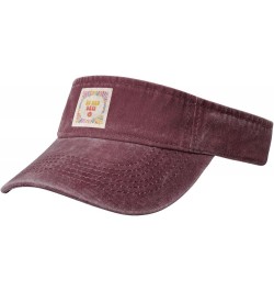 No Bad Day Seamless Chart Sun Visor Hats for Women Men Sun Hat Vintage Golf Hat Adjustable Baseball Cap Red $14.86 Visors