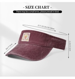 No Bad Day Seamless Chart Sun Visor Hats for Women Men Sun Hat Vintage Golf Hat Adjustable Baseball Cap Red $14.86 Visors