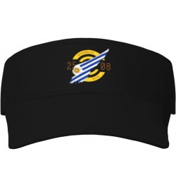 Uruguay Independence Day 1825 Sunscreen Visor Cap Women's Mans Hollow Trucker Hat Adjustable Sports Sun Hat Black $12.68 Visors