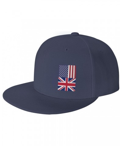 America UK Friendship Flag Customizable and Adjustable Baseball Cap for Outdoor Activities and Golf Navy Blue $13.25 Baseball...