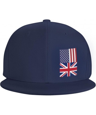 America UK Friendship Flag Customizable and Adjustable Baseball Cap for Outdoor Activities and Golf Navy Blue $13.25 Baseball...