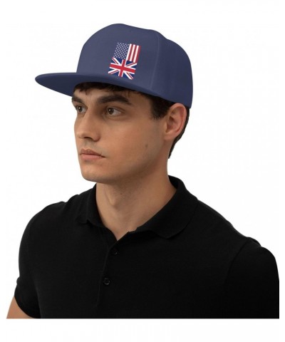 America UK Friendship Flag Customizable and Adjustable Baseball Cap for Outdoor Activities and Golf Navy Blue $13.25 Baseball...