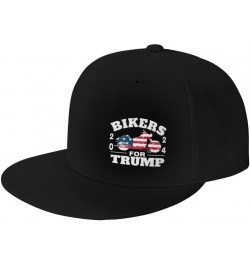 Bikers for Tru-m-p-2024 USA 5 Flag-Denim Hats Cowboy Knit hat Baseball Caps Fisherman's hat Black $12.43 Baseball Caps