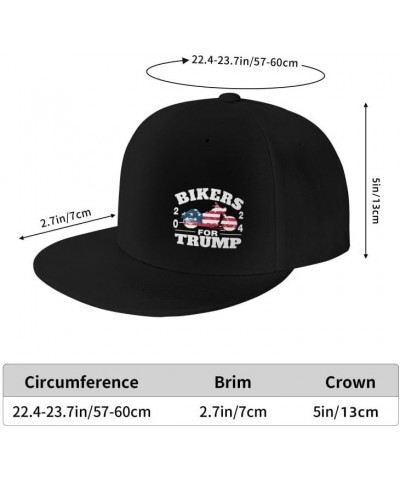 Bikers for Tru-m-p-2024 USA 5 Flag-Denim Hats Cowboy Knit hat Baseball Caps Fisherman's hat Black $12.43 Baseball Caps