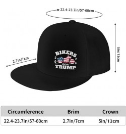 Bikers for Tru-m-p-2024 USA 5 Flag-Denim Hats Cowboy Knit hat Baseball Caps Fisherman's hat Black $12.43 Baseball Caps