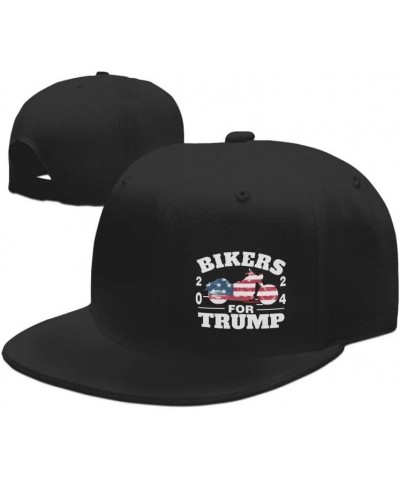 Bikers for Tru-m-p-2024 USA 5 Flag-Denim Hats Cowboy Knit hat Baseball Caps Fisherman's hat Black $12.43 Baseball Caps