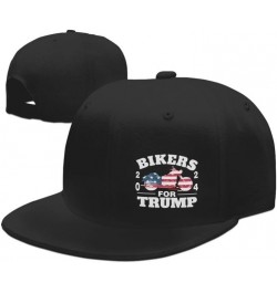 Bikers for Tru-m-p-2024 USA 5 Flag-Denim Hats Cowboy Knit hat Baseball Caps Fisherman's hat Black $12.43 Baseball Caps