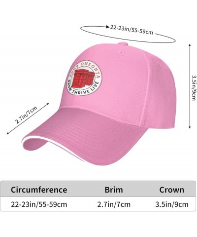 Suny Oneonta Unisex Classic Hat Adjustable Fashion Casquette for Men Women Pink $13.68 Baseball Caps