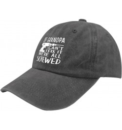 If Grandpa Can't Fix It We're All Screwed Hat for Men Baseball Cap Classic Washed Running Hats $10.05 Baseball Caps