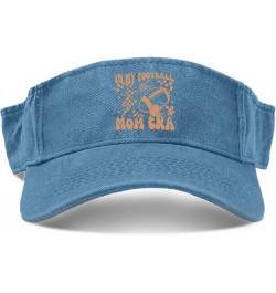 in My Football mom era Cap Sun Visor Hats for Men Visor Lightweight Sun Visor Hats Lake Blue $8.49 Baseball Caps