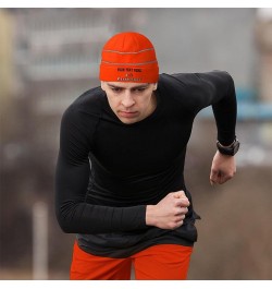 Custom Reflective Beanie I Rabbit Czech Spot High Visibility Running Gear Skull Cap for Men & Women 1 Size Neon Orange Design...