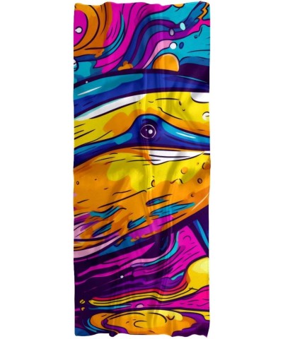 Women's Shawls Long Lightweight Silk Scarf Hair Scarf, abstract whale animal $11.57 Scarves