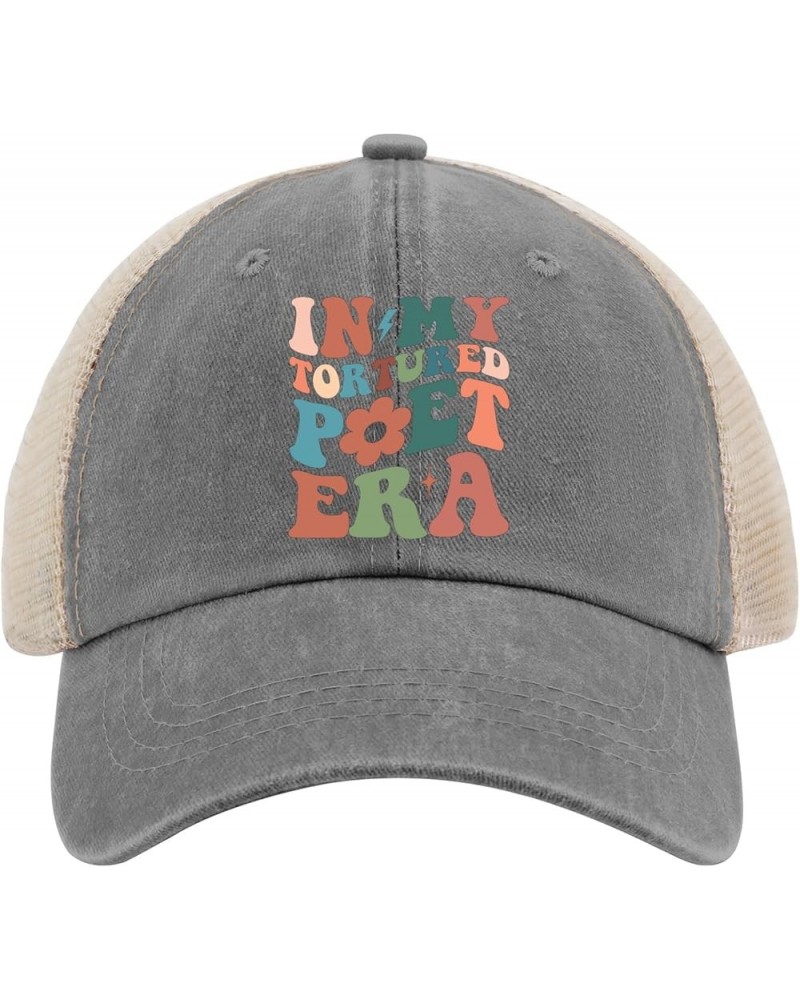 in My Tortured Poet Era Sun Hat America Hat AllBlack Hiking Hat Women Gifts for Girlfriends Sun Hats Gray02 $12.09 Cowboy Hats