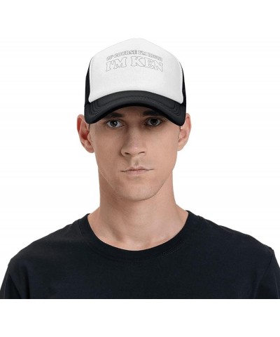 of Course I'm Right I'm Ken Women's Baseball Cap Low Profile Mesh Trucker Cap Adjustable Black $10.49 Baseball Caps