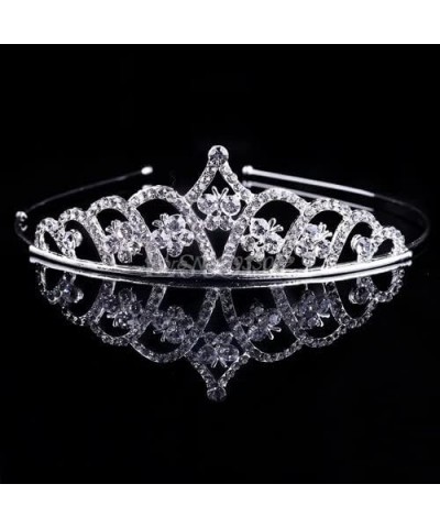 Hair Jewelry Crown Tiaras for Women Crystal Wedding Prom Crown Rhinestone Hair Jewelry Headband Bridal Veil Tiara (Color : 1)...