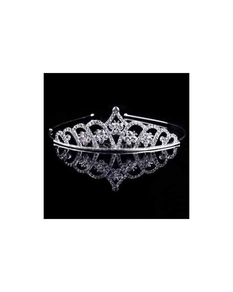 Hair Jewelry Crown Tiaras for Women Crystal Wedding Prom Crown Rhinestone Hair Jewelry Headband Bridal Veil Tiara (Color : 1)...