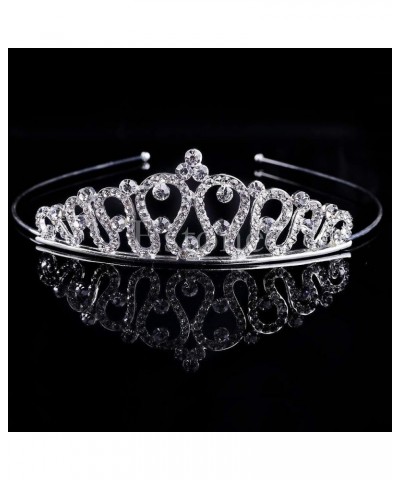 Hair Jewelry Crown Tiaras for Women Crystal Wedding Prom Crown Rhinestone Hair Jewelry Headband Bridal Veil Tiara (Color : 1)...