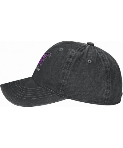 Lupus Awareness Butterfly Cowboy Baseball Hat Adjustable Washable Cowboy Baseball Hat Unisex Black Black $15.49 Cowboy Hats