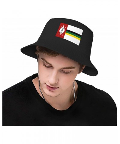 Flag of Kwazulu (1985â€"1994) Bucket Hat for Women Men Bucket Hats Summer Sun Hats Beach Travel Fishing Golf Cap Black $12.44...