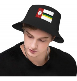 Flag of Kwazulu (1985â€"1994) Bucket Hat for Women Men Bucket Hats Summer Sun Hats Beach Travel Fishing Golf Cap Black $12.44...