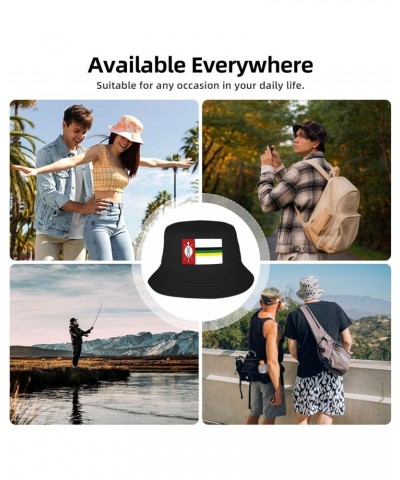 Flag of Kwazulu (1985â€"1994) Bucket Hat for Women Men Bucket Hats Summer Sun Hats Beach Travel Fishing Golf Cap Black $12.44...