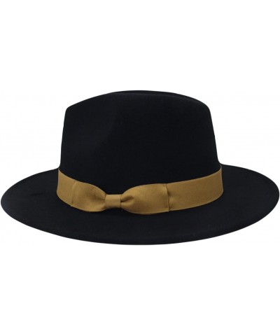 Fedora Hat Bowknot Woolen Jazz Hat British Style Fedora Autumn Winter Hat Big Brim Hat Retro Church Hat Panama Hat Khaki $18....