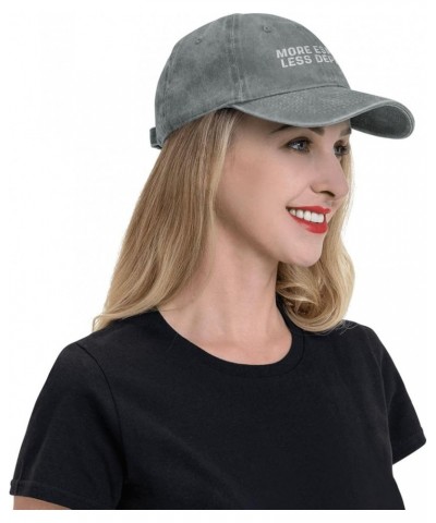 More Espresso Less Depresso Hat Women Dad Hat Graphic Hats Gray $8.39 Sun Hats