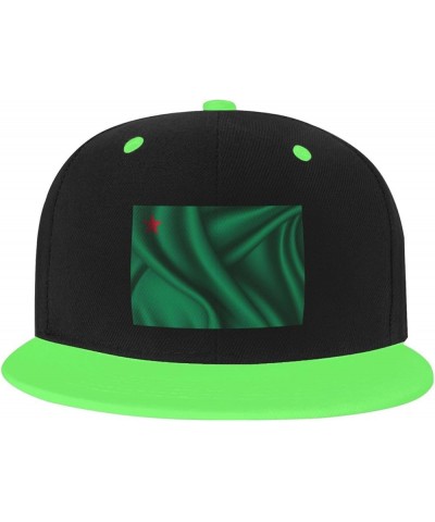 Silk Style Flag of Benin Baseball Cap for Men Women Snapback Hat Adjustable Flat Bill Hats Green $14.34 Baseball Caps