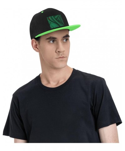 Silk Style Flag of Benin Baseball Cap for Men Women Snapback Hat Adjustable Flat Bill Hats Green $14.34 Baseball Caps