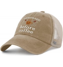 Hat Men Cute Halloween Hat for Men AllBlack Cycling Caps Cute for Writers Pigment Khaki $10.32 Baseball Caps