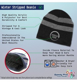 Custom Striped Beanie for Men & Women New Forest Pony Acrylic Fleece Skull Cap Hats 1 Size Black Design Only $16.19 Skullies ...