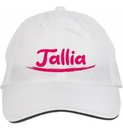 Tallia Name Hat Adjustable Cap, DesB50 White $12.86 Baseball Caps